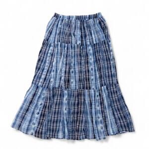 80s/90s Vintage Cactus Flower Broomstick Skirt - Southwestern Cowgirl Chic